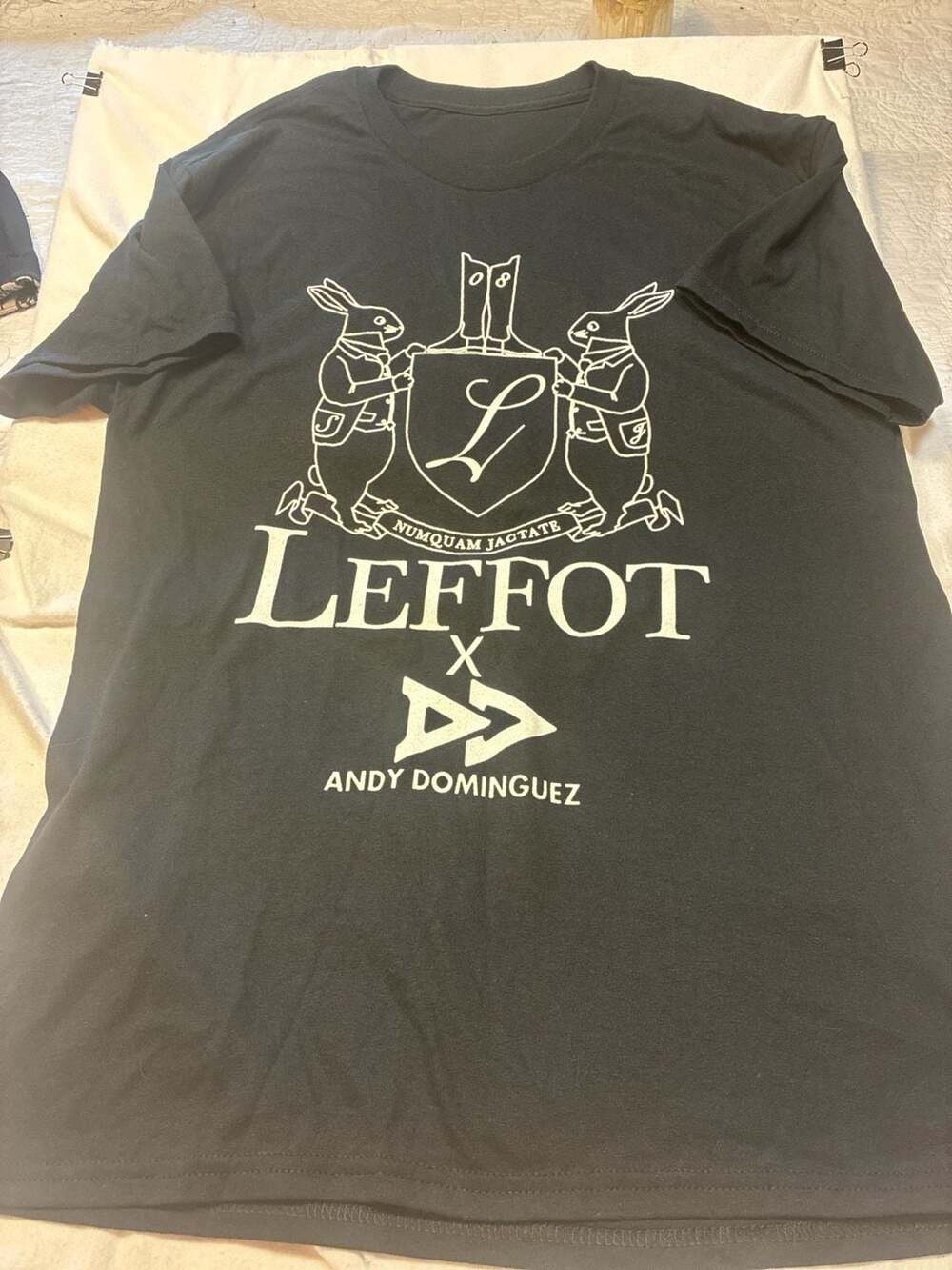 Leffot x Andy Dominguez Boxing NYC Graphic T-Shirt Black Size L